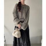 チュールドッキング ミックスカラー ニット | Eclat one | 詳細画像12 