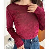 シアー ベロア クルーネック ロングスリーブ トップス | Ada. | 詳細画像19