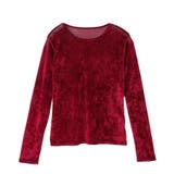 シアー ベロア クルーネック ロングスリーブ トップス | Ada. | 詳細画像40