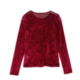 シアー ベロア クルーネック ロングスリーブ トップス | Ada. | 詳細画像41