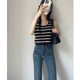 セミフレア ブーツカット デニムパンツ | Ada. | 詳細画像8 