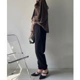 【Eclat one】シアー ドッキング ランタンスリーブ ブラウス | Eclat one | 詳細画像21