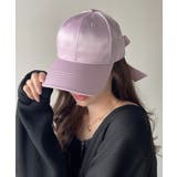 バックリボン サテン オーバーフィット ベースボールキャップ | Ada. | 詳細画像29