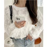 【Eclat one】 クルーネック フェザー ニット | Eclat one | 詳細画像3