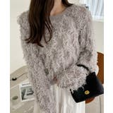 【Eclat one】 クルーネック フェザー ニット | Eclat one | 詳細画像5