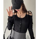 ショルダー リボン リブニット トップス | Ada. | 詳細画像3