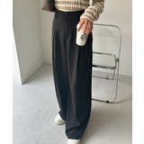 【美脚シルエット】 センタータックワイド スラックスパンツ | Ada. | 詳細画像4