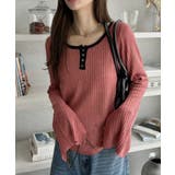 【Eclat one】配色ヘンリーネック リブニット | Eclat one | 詳細画像17