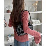 【Eclat one】配色ヘンリーネック リブニット | Eclat one | 詳細画像18