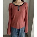 【Eclat one】配色ヘンリーネック リブニット | Eclat one | 詳細画像24