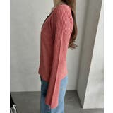 【Eclat one】配色ヘンリーネック リブニット | Eclat one | 詳細画像25