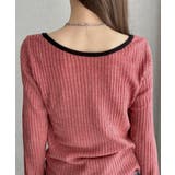 【Eclat one】配色ヘンリーネック リブニット | Eclat one | 詳細画像26