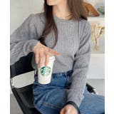 クルーネック ケーブル コンパクト 長袖 ニット | Ada. | 詳細画像21 