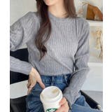 クルーネック ケーブル コンパクト 長袖 ニット | Ada. | 詳細画像22 