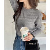 クルーネック ケーブル コンパクト 長袖 ニット | Ada. | 詳細画像3 