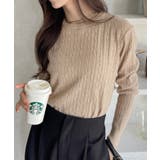 クルーネック ケーブル コンパクト 長袖 ニット | Ada. | 詳細画像30 