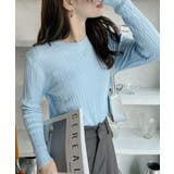 クルーネック ケーブル コンパクト 長袖 ニット | Ada. | 詳細画像45 