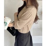 クルーネック ケーブル コンパクト 長袖 ニット | Ada. | 詳細画像47 