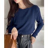 クルーネック ケーブル コンパクト 長袖 ニット | Ada. | 詳細画像6 