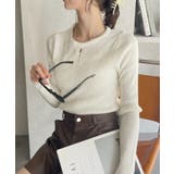 フロント カットアウト コンパクト ニット | Ada. | 詳細画像1 