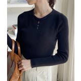 フロント カットアウト コンパクト ニット | Ada. | 詳細画像2 