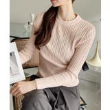 ランダムリブ デザイン クルーネック コンパクト ニット | Ada. | 詳細画像10