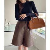 ランダムリブ デザイン クルーネック コンパクト ニット | Ada. | 詳細画像18