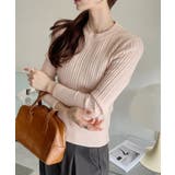 ランダムリブ デザイン クルーネック コンパクト ニット | Ada. | 詳細画像22