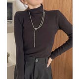 ハイネック ベーシック コンパクト ニット | Ada. | 詳細画像23 