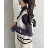 ケーブル編み チルデンニットベスト | Ada. | 詳細画像18