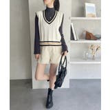 ケーブル編み チルデンニットベスト | Ada. | 詳細画像19