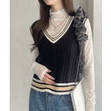 ケーブル編み チルデンニットベスト | Ada. | 詳細画像20