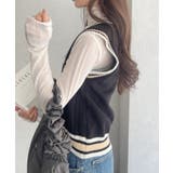 ケーブル編み チルデンニットベスト | Ada. | 詳細画像21