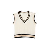 ケーブル編み チルデンニットベスト | Ada. | 詳細画像32