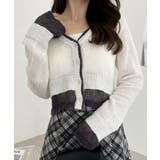 【Eclat one】フェイクレイヤード クロップド カーディガン | Eclat one | 詳細画像11 