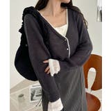 【Eclat one】フェイクレイヤード クロップド カーディガン | Eclat one | 詳細画像17 