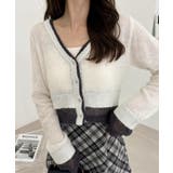 【Eclat one】フェイクレイヤード クロップド カーディガン | Eclat one | 詳細画像19 