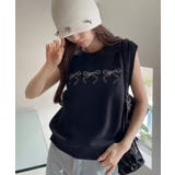 リボン デザイン ニットベスト | Ada. | 詳細画像2 