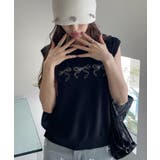 リボン デザイン ニットベスト | Ada. | 詳細画像20 
