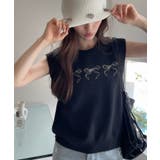 リボン デザイン ニットベスト | Ada. | 詳細画像7 