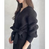 カシュクールデザイン リボン カーディガン ニットトップス | Ada. | 詳細画像21 