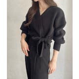 カシュクールデザイン リボン カーディガン ニットトップス | Ada. | 詳細画像23 