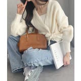 カシュクールデザイン リボン カーディガン ニットトップス | Ada. | 詳細画像5 