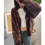 モヘアタッチ レオパード オーバーサイズ カーディガン | Ada. | 詳細画像10 