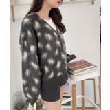 モヘアタッチ レオパード オーバーサイズ カーディガン | Ada. | 詳細画像12 