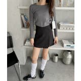 ウエスト サイド シャーリング クルーネック コンパクトニット | Ada. | 詳細画像20 