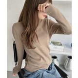 ウエスト サイド シャーリング クルーネック コンパクトニット | Ada. | 詳細画像36 