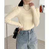 ぷちハイネック 肩パフ コンパクト ニット | Ada. | 詳細画像1 