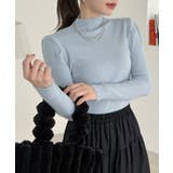 ぷちハイネック 肩パフ コンパクト ニット | Ada. | 詳細画像3 