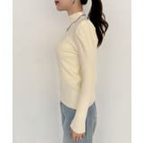 ぷちハイネック 肩パフ コンパクト ニット | Ada. | 詳細画像37 